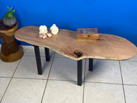 Coffee side table Silky Oak handmade with legs