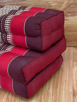 Meditation Cushion Set Blue Medium Size-RED3-Fold Zafu