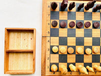 Wooden Makruk traditional Thai Chess Set