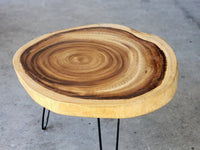 Round Raintree Wood Live Edge Coffee Table