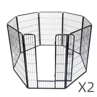 16 Panels 120 cm Heavy Duty Pet Dog Cat Rabbit Exercise Playpen Puppy Rabbit Fence