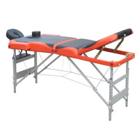 YES4HOMES 3 Fold 5 cm Thickness Foam Portable Aluminium Massage Table Massage Bed Beauty Therapy