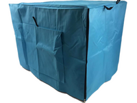 42' Dog Cat Rabbit Collapsible Crate Pet Cage Canvas Cover-Blue