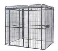 YES4PETS XXXXL Walk-in Bird Cat Dog Cage Pet Parrot Aviary  Perch 219x158x203cm With Green Cover