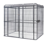 XXXXL Walk-in Bird Cat Dog Chicken Rabbit Cage Pet Parrot Aviary  Perch 219x158x203cm With Green Cover