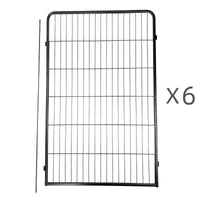 6 Panel 120 cm Heavy Duty Pet Dog Cat Rabbit Playpen Fence