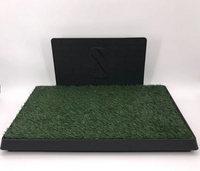 XL Indoor Dog Puppy Toilet Grass Potty Training Mat Loo Pad pad with 2 grass