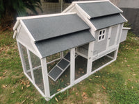 230 CM XL Chicken Coop Rabbit Hutch Guinea Pig Cage Ferret House