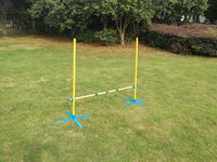 Portable Dog Puppy Training Practice Jump Agility Post