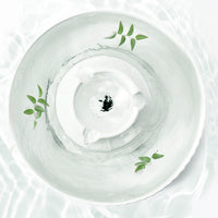Porcelain Electric Pet Water Fountain Dog Cat Ceramic Water Feeder Bowl Dispenser