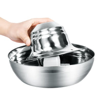 2L Automatic Electric Pet Water Fountain Dog Cat Stainless Steel Feeder Bowl Dispenser