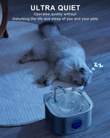 3.2L Automatic Electric Pet Water Fountain Dog Cat Stainless Steel Feeder Bowl Dispenser