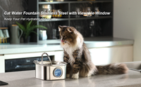 3.2L Automatic Electric Pet Water Fountain Dog Cat Stainless Steel Feeder Bowl Dispenser
