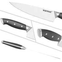 Warmot 7-Piece High Carbon Stainless Steel Ultra Chef Knife Set with Gift Box (317-7)