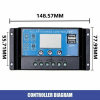 Solar Panel Monocryitsalline . Corrosion-Resistant Aluminium Frame Solar Generator Camping Outdoor Travel Boats Van