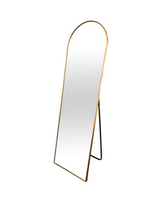 Metal Arch Gold Free Standing Mirror - 50cm x 170cm