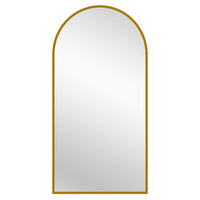 Gold Metal Arch Mirror  - X Large 100cm x 200cm