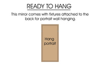 Window Style Mirror - Black Arch 70 CM x 130 CM