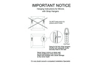 Window Style Mirror Full Length - Black 80 CM x 180 CM