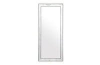 Medium Silver Beaded Framed Mirror - 70cm x 170cm