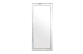 Medium Silver Beaded Framed Mirror - 70cm x 170cm