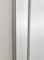Medium Silver Beaded Framed Mirror - 70cm x 170cm