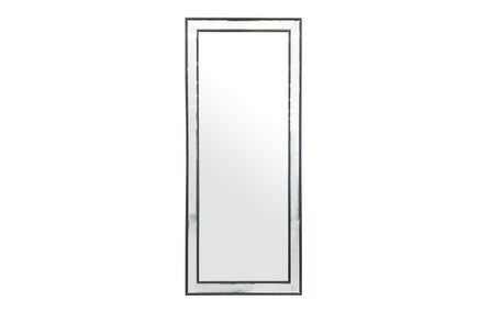 Medium Black Beaded Framed Mirror - 70cm x 170cm