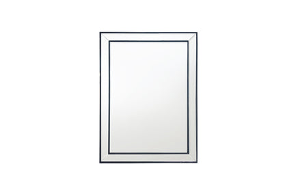 Black Beaded Framed Mirror - Rectangle 80cm x 110cm