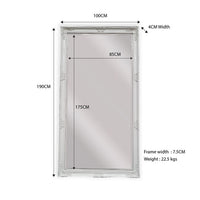 French Provincial Ornate Mirror - WHITE - X Large 100cm x 190cm