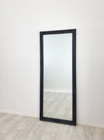 French Provincial Ornate Mirror - Black - Medium 70cm x 170cm
