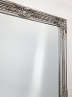 French Provincial Ornate Mirror - Antique Silver - Small 80cm x 110cm