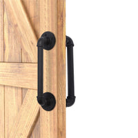 2Pcs Sliding Barn Door Handle 14 inch 36cm Industrial Pipe Door Pull Handle, Grab Bar, Towel Bar