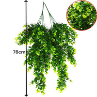 2 Pack 76cm Artificial Eucalyptus Plants Fake Plants FauxHome Garden Window Office Wedding Decoration