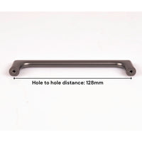 Black Zinc Kitchen Cabinet Handles Drawer Bar Handle Pull 128mm