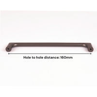 Black Zinc Kitchen Cabinet Handles Drawer Bar Handle Pull 160mm