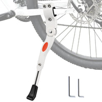 Adjustable Bike Kickstand Kickstand Rear Bicycle Stand for Bike 22"-28" White