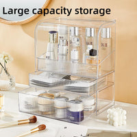 Large Cosmetic Makeup Organizer Countertop Skincare Cosmetics Storage Display Case