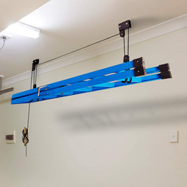 Kayak Bike Hoists Hanger Ladder Ceiling Mount 20kg Capacity Hooks Pulleys