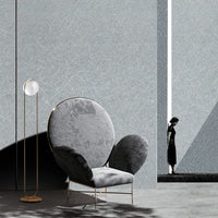 61cm x 10m Green Wallpaper Decor Faux Grasscloth Paper Wall Paper Self Adhesive Removable Silver