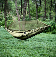 TERRAN Camping Hammock with Mosquito Net ARMY GREEN