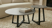 Interior Ave - Broadway Two Tier Coffee Table Set - Stone Grey