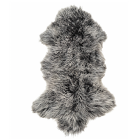 Interior Ave - Mongolian Fur Throw - 90CM - Charcoal Snow