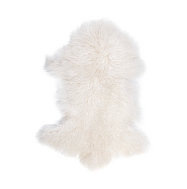 Interior Ave - Mongolian Fur Throw - 90CM - White