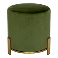 Interior Ave - Apollo Velvet Ottoman - Green