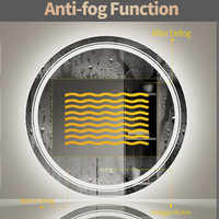 Interior Ave - 60cm Round Frameless LED Bathroom Mirror