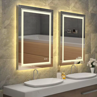 Interior Ave - 50 x 70cm Rectangle Frameless LED Bathroom Mirror