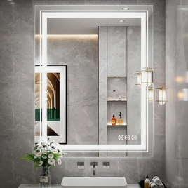 Interior Ave - 50 x 70cm Rectangle Frameless LED Bathroom Mirror
