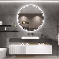 Interior Ave - LED Round Frameless Salon / Bathroom Wall Mirror - 80m