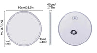 Interior Ave - 80cm Round Frameless LED Bathroom Mirror