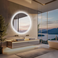 Interior Ave - 80cm Round Frameless LED Bathroom Mirror
